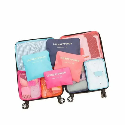 Practical Travel Luggage Organizer Kit 6-Piece Set