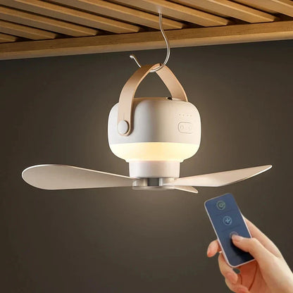 Quiet Rechargeable Ceiling Fan with Remote Control - Befez