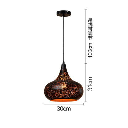 Rustic Metal Pendant Light in Classic Industrial Design