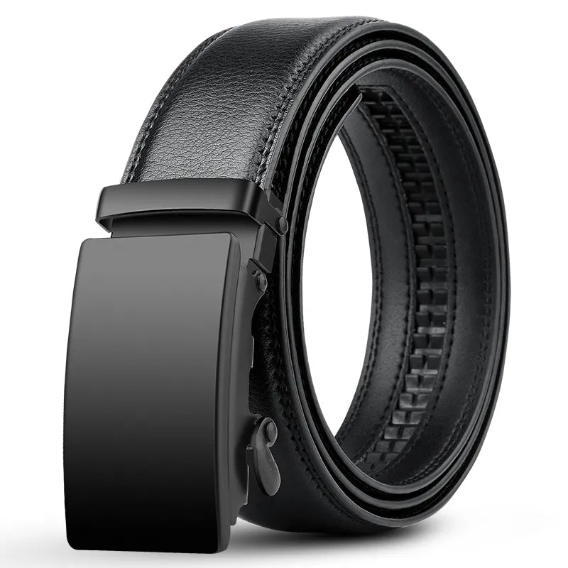 Premium Leather Adjustable Belt Black/Brown Strap