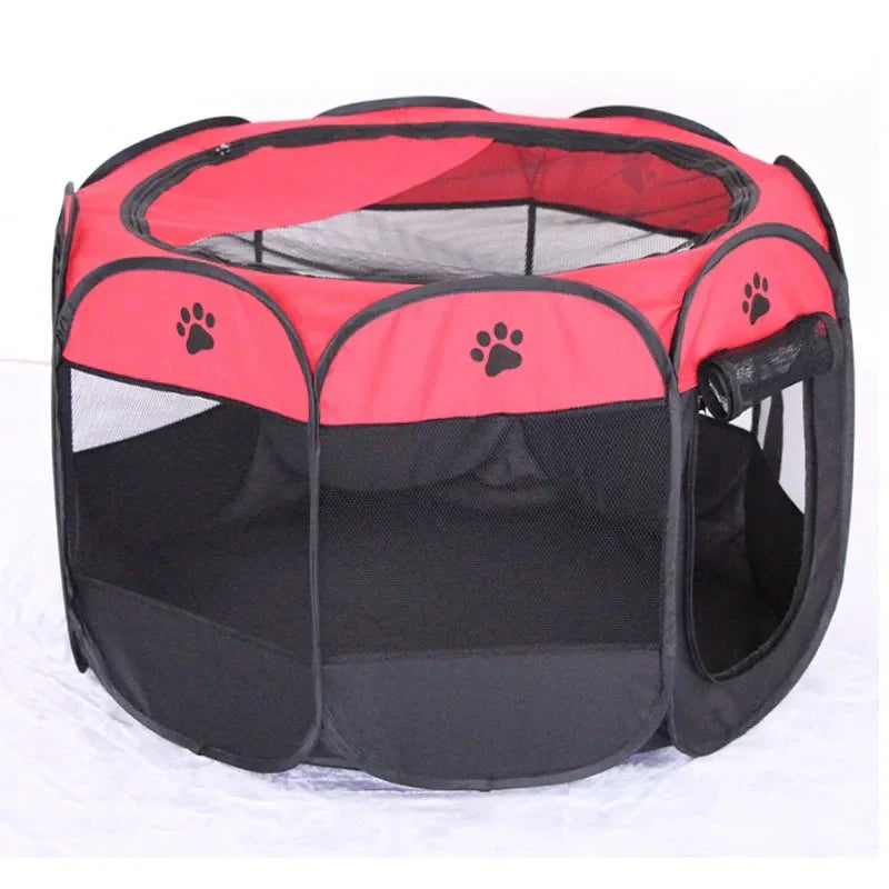 Collapsible Pet Playpen Tent for Cats and Small Dogs