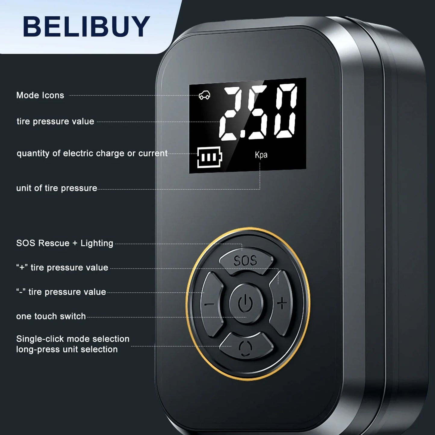 Portable Wireless Air Compressor Power Bank