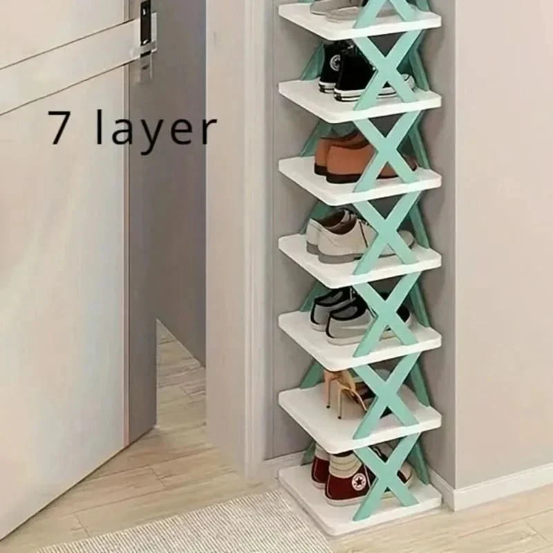 Space Saving Stackable Shoe Rack Organizer