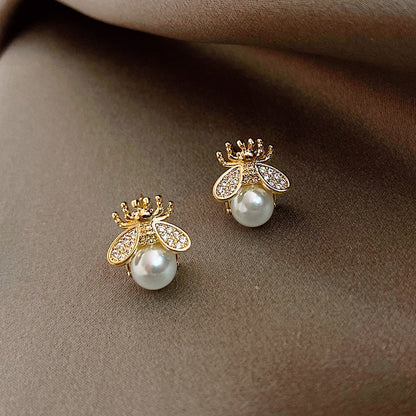 Beautiful Floral Drop Chain Earrings