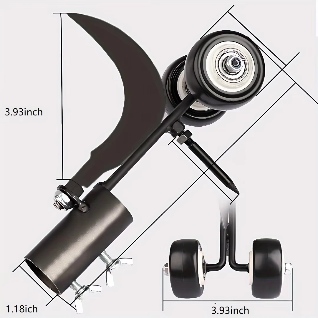 Tough Lawn Weed Removal Tool, Long Handle Roller Puller