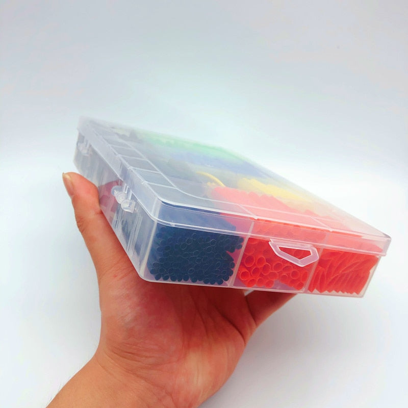 Colorful 530Pcs Cable Management Wire Fix Kit