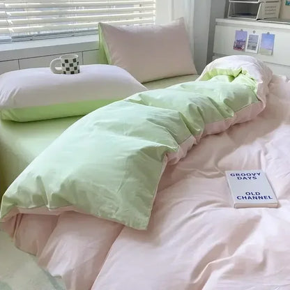 Soft Reversible Duvet Cover Set for Bed