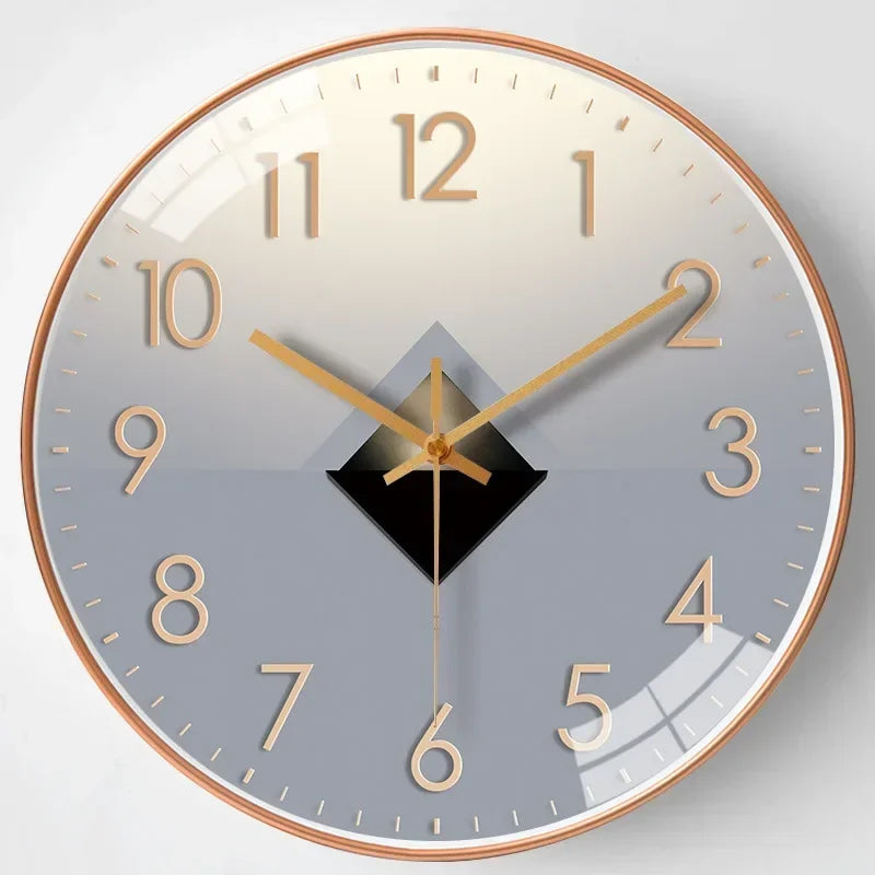 Quiet Digital Wall Clock in Traditional 8 Inch Design