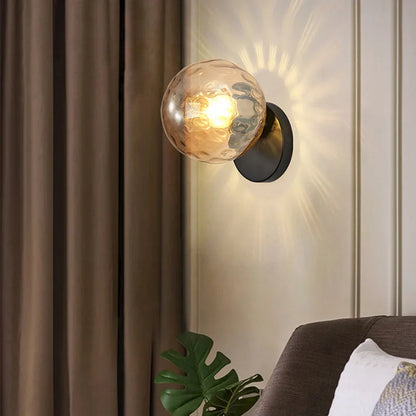 Elegant Glass Ball Gold Table Lamp