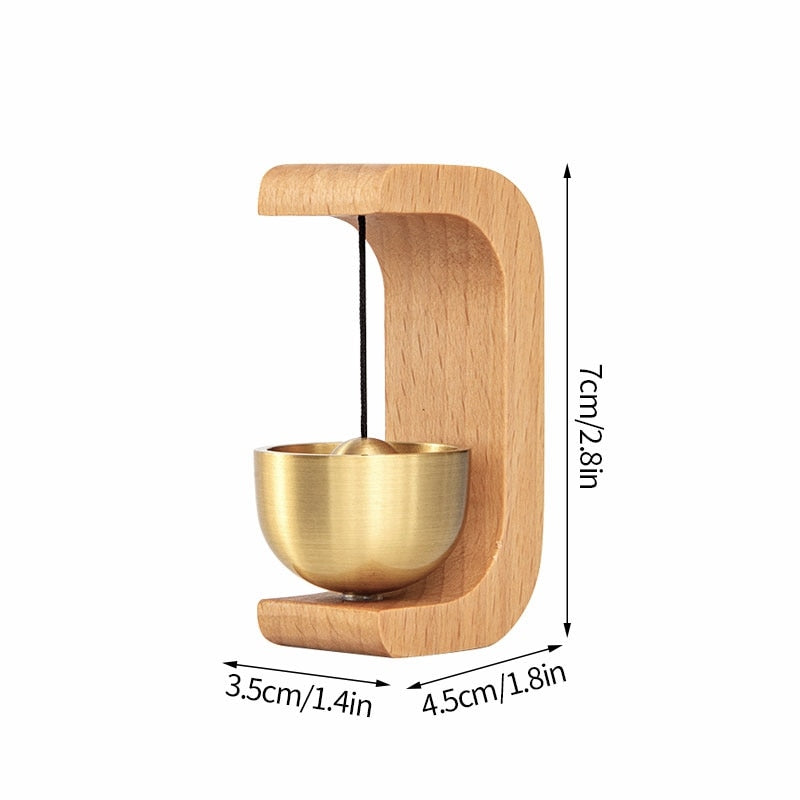 Rustic Wood Doorbell with Nature Sound