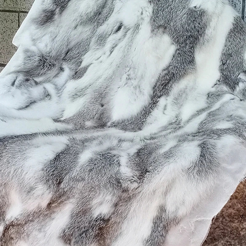 Plush Fake Fur Throw 100x50cm Natural Soft Blanket
