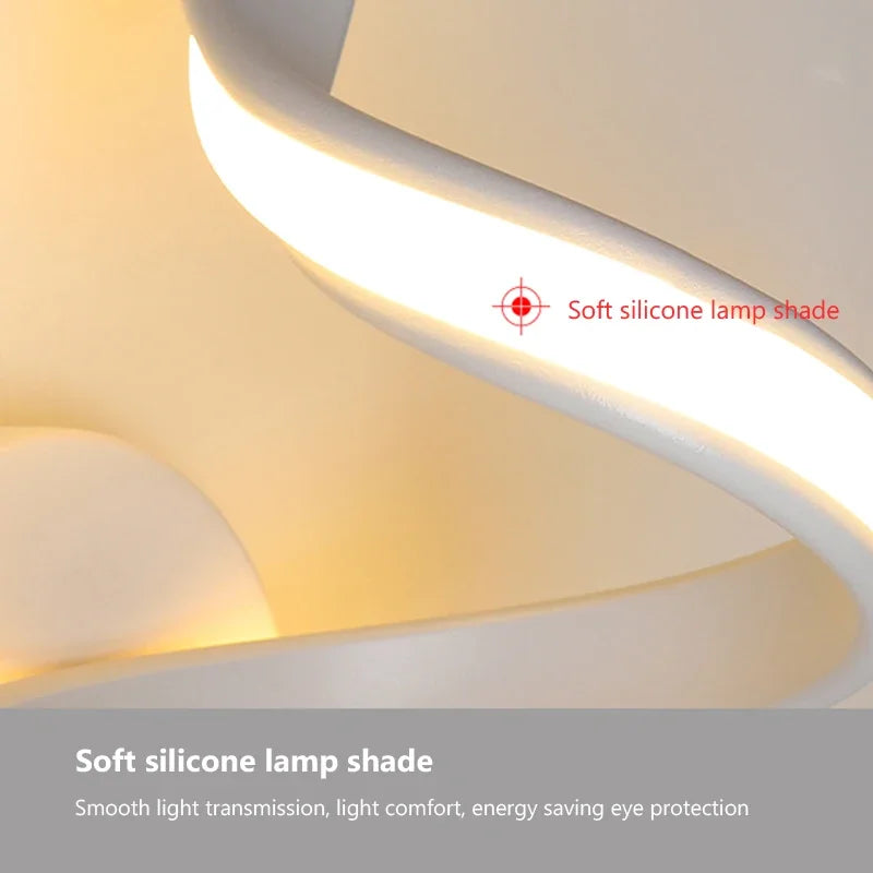 Simple LED Wall Light | Energy Saving Spiral Sconce