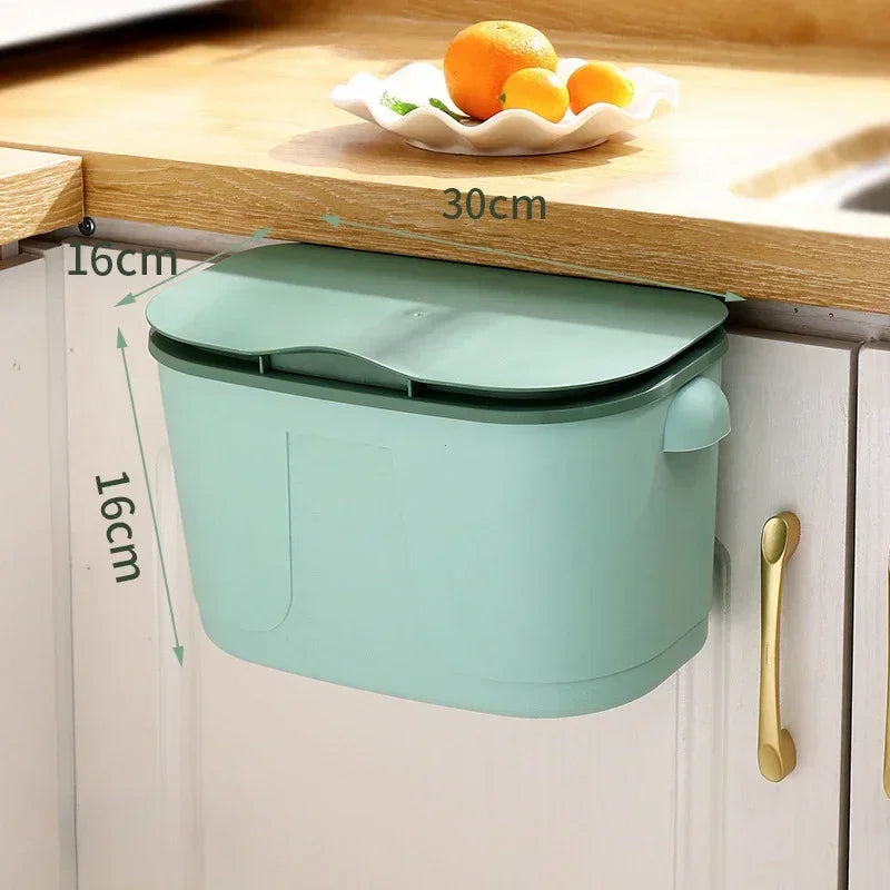 Large Storage Wall Basket with Lid for Kitchen & Bathroom