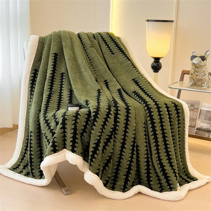 Plush Soft Fleece Blanket for Bed and Sofa