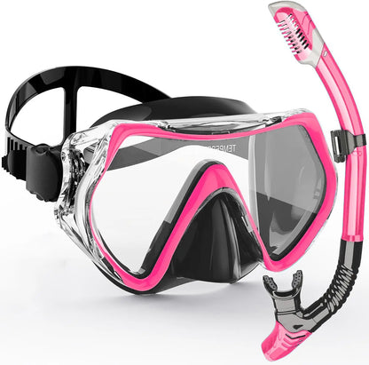 Clear Vision Snorkeling Mask Set for Adults