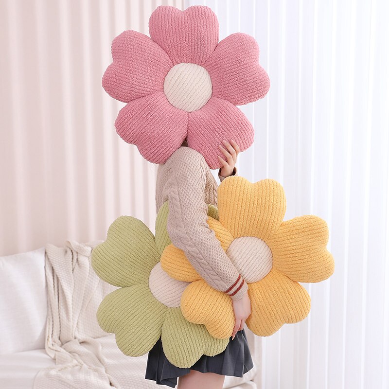 Soft Floral Pattern Pillow