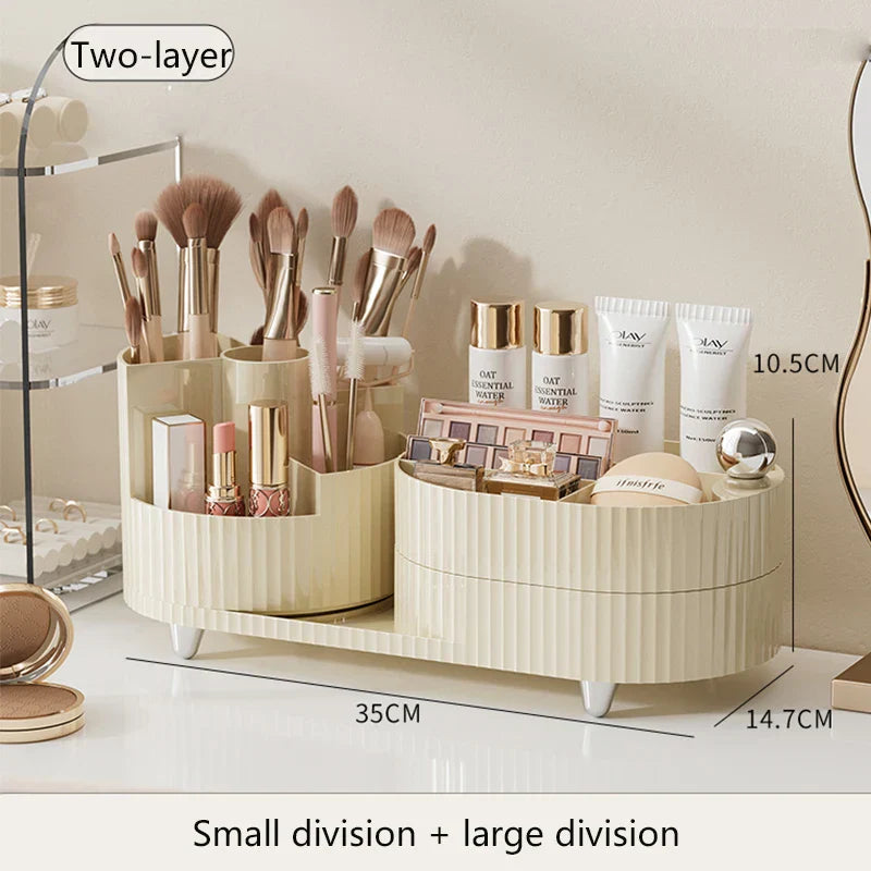 Clear Rotating Makeup Storage Case
