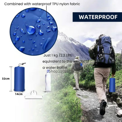 Lightweight Inflatable Camp Sleeping Mat with Foot Pump