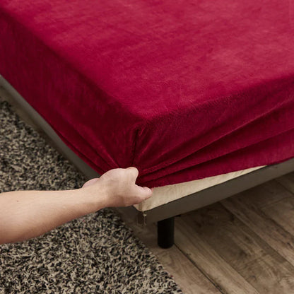 Cozy Fitted Velvet Sheet for Cold Weather Mattress