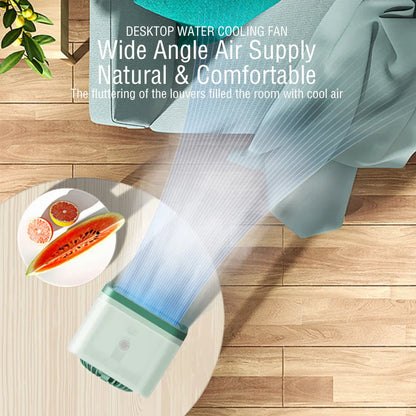 Compact 3-in-1 USB Mini Fan with Cooling & Humidify