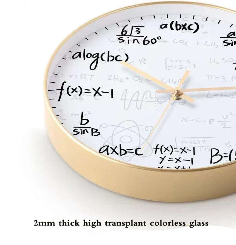 Educational Math Wall Clock Decoration