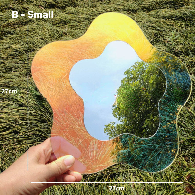 Decorative Glass Floral Wall Mirror