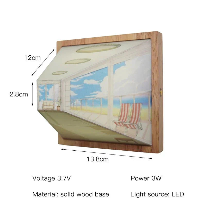 Stylish 3D LED Wall Lamp - Cool Home Decor