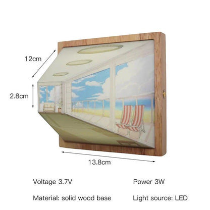 Stylish 3D LED Wall Lamp - Cool Home Decor