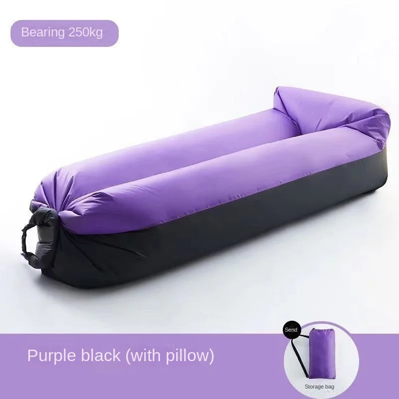 Compact Inflatable Outdoor Sofa with Headrest