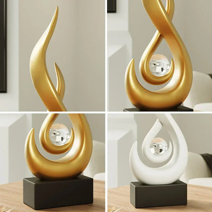 Stunning Home Decor Sculpture - Modern Room Accent