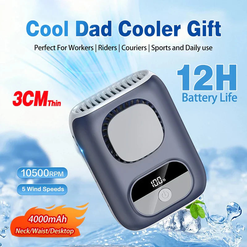 Compact Personal Mini Fan with LED Display