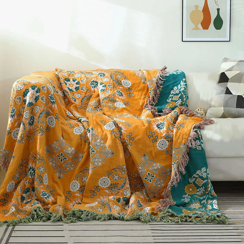 Soft Chic Cotton Throw Blanket