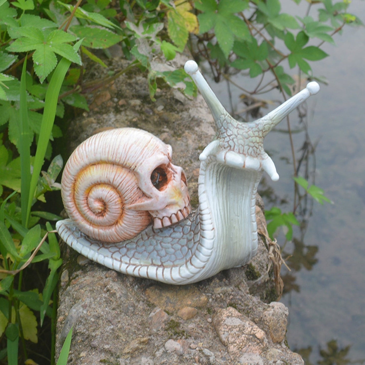 Spooky Snail Garden Decor Statue