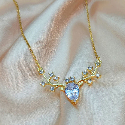 Beautiful Deer Pendant Necklace