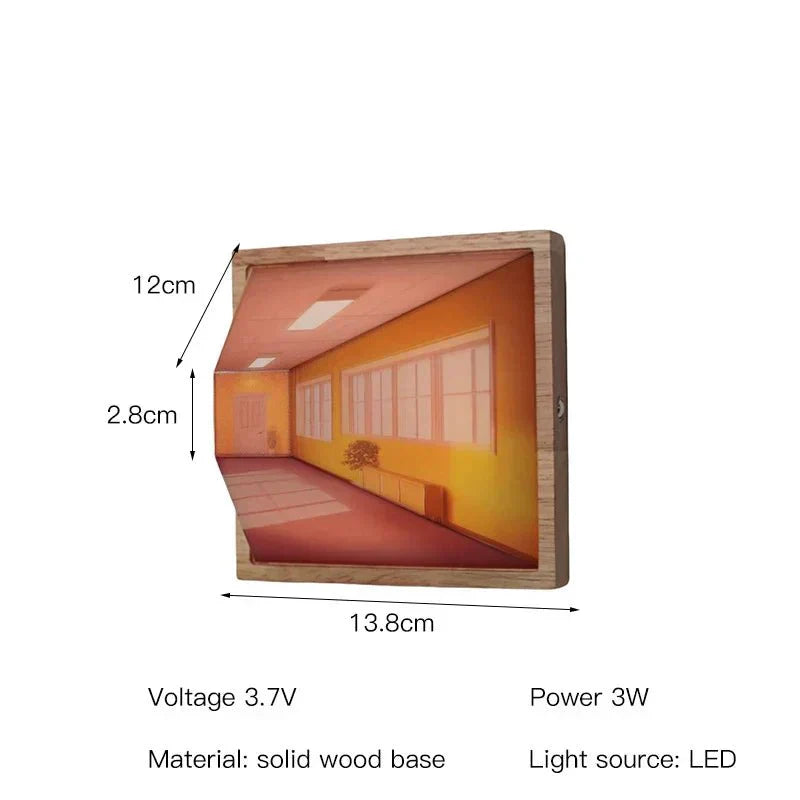 Stylish 3D LED Wall Lamp - Cool Home Decor