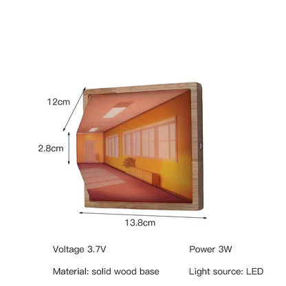 Stylish 3D LED Wall Lamp - Cool Home Decor