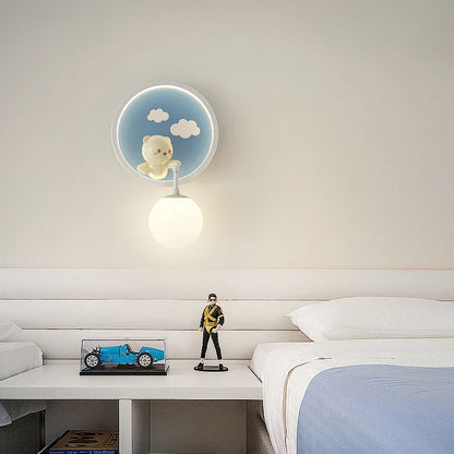 Fun Kids Wall Lamp Cute Animal Design