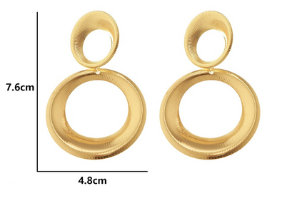 Luxury Circle Earrings | Elegant Bold Statement Jewelry