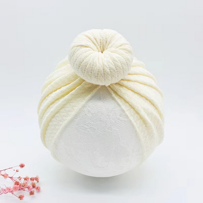 Soft Baby Beanie with Cute Bow Headband