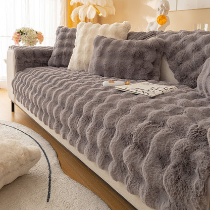 Cozy Soft Fleece Sofa Slipcover