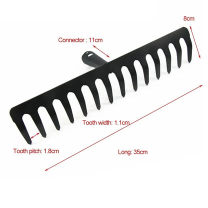 Heavy Duty Stainless Steel Garden Rake 14 Tines