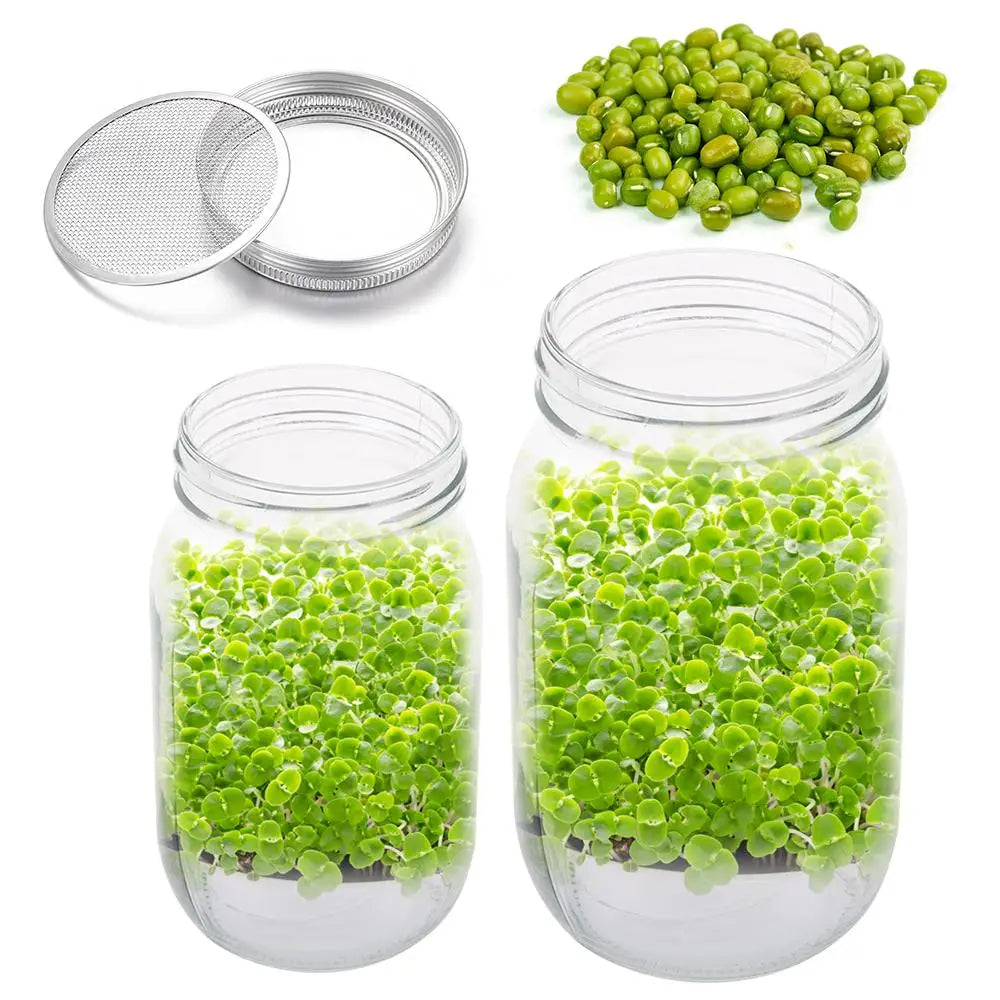 Easy Sprout Grower Kit | Stainless Steel Lid | 2 Sizes - Befez