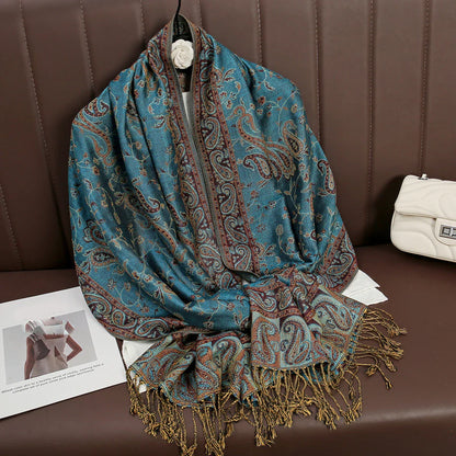 Soft Cashmere Women's Scarf Luxury Warm Print