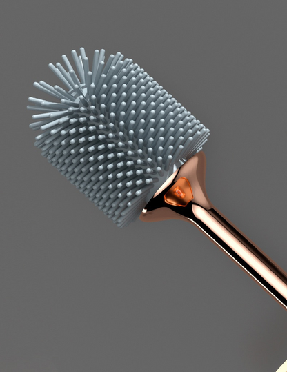 Simple Toilet Brush with Compact Holder
