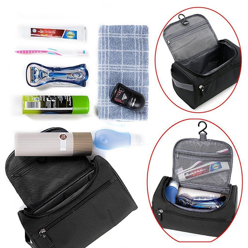 Travel Toiletry Bag with Hanging Hook