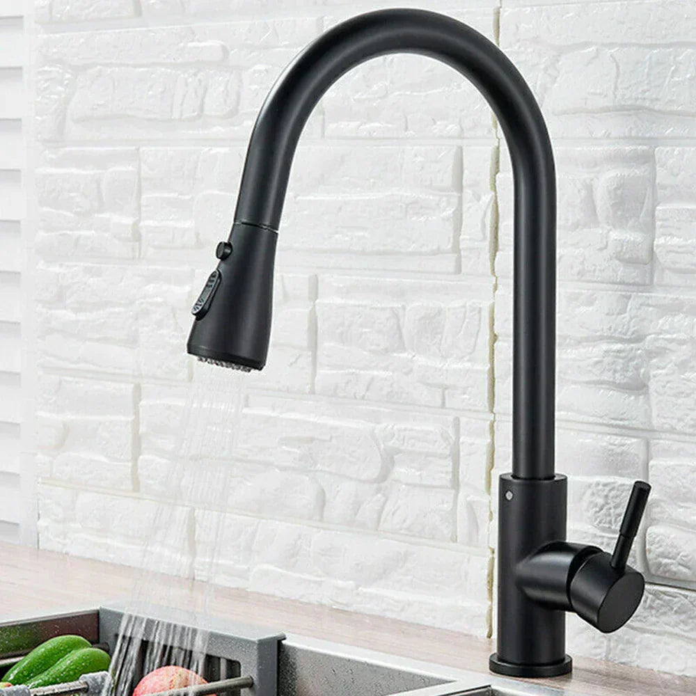 Sleek Pull-Down Kitchen Faucet for Contemporary Homes - Befez