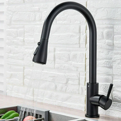 Sleek Pull-Down Kitchen Faucet for Contemporary Homes - Befez