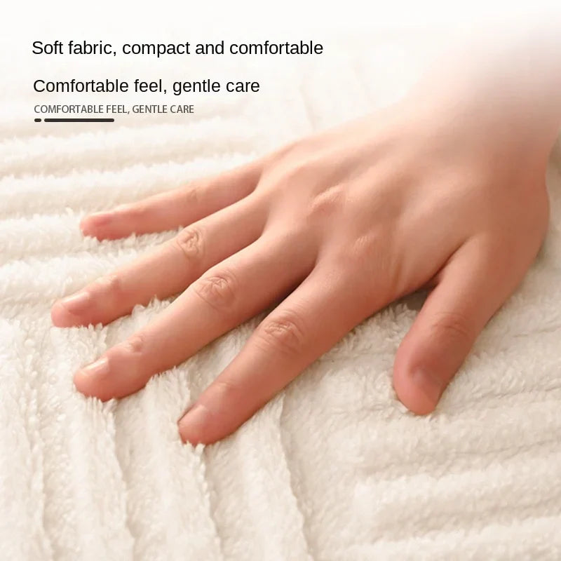 Soft Aqua Striped Bath Mat Non Slip Absorbent