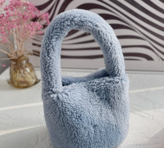 Soft Mini Plush Bucket Handbag - Befez