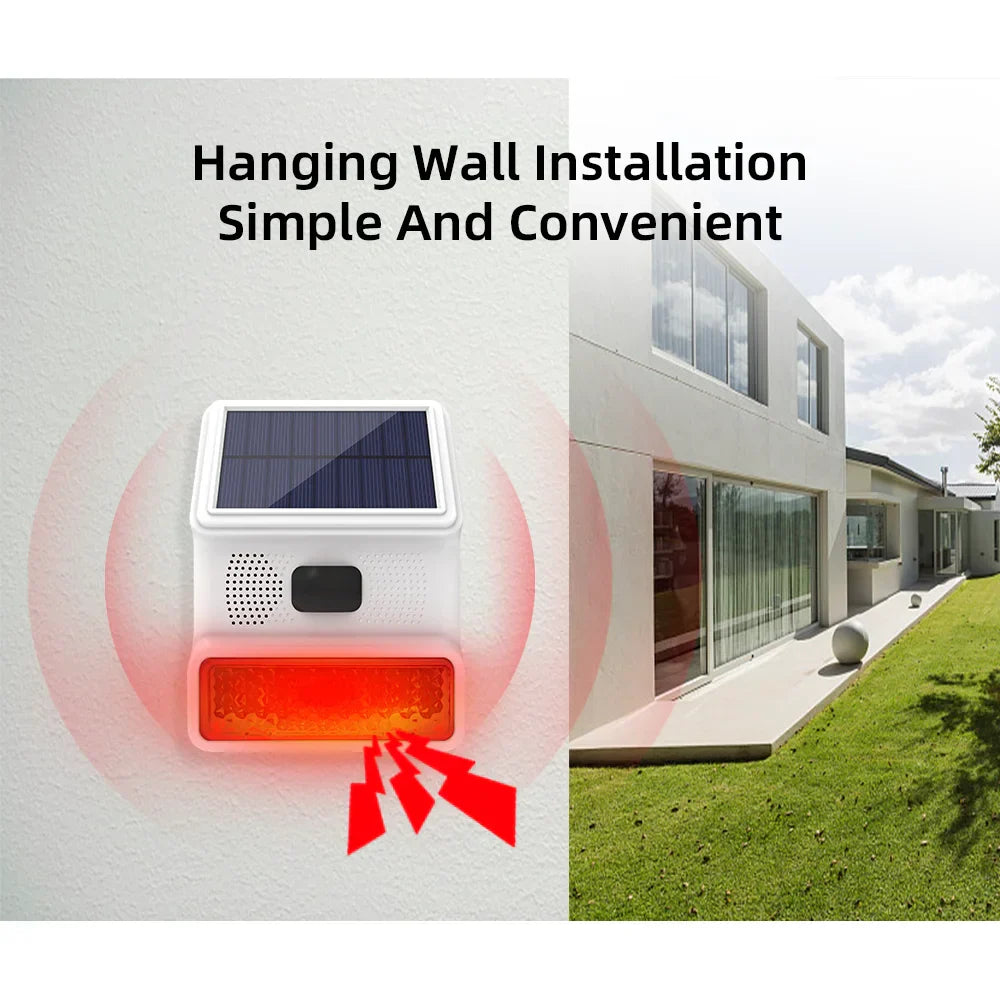 Wireless Solar Siren Module with LED Light & Sound